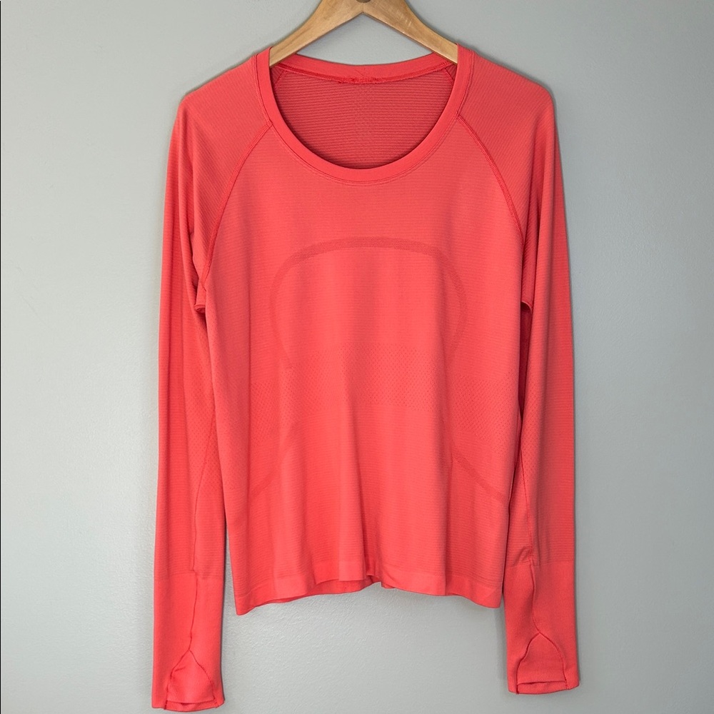 Lululemon Swiftly Tech Long Sleeve 2.0 Size 14 Coral Sunset?